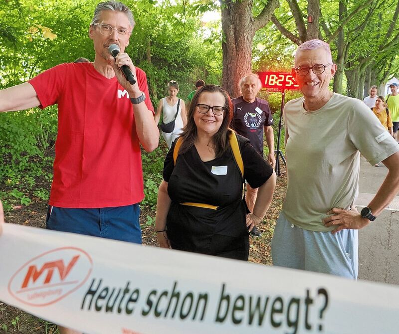 Moderation vom der Strecke.