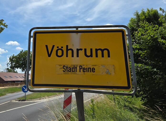 Ortsschild Vöhrum Ortsschild Vöhrum