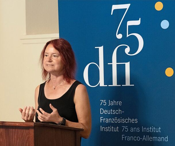 Die Passauer Professorin Marina Ortrud M. Hertrampf sprach beim DFI.