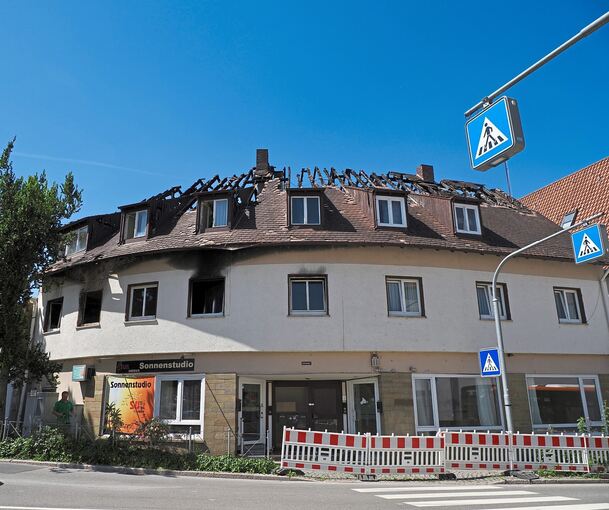 Im Gebäude Schillerplatz 1 ist der Brand ausgebrochen. Nach den Sommerferien soll es abgerissen werden.