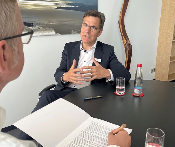 Spricht über Chancen und Risiken im Exportgeschäft: Thomas Raab, Vorstandsmitglied der Kreissparkasse Ludwigsburg.