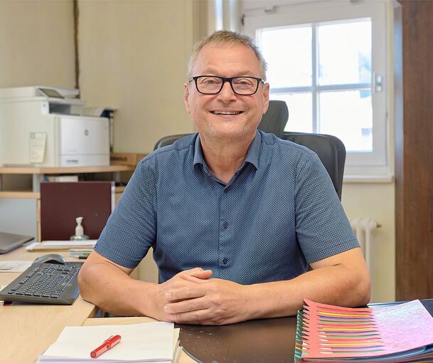Jörg Frauhammer an seinem Schreibtisch. Am 30. Juni endet seine Amtszeit.