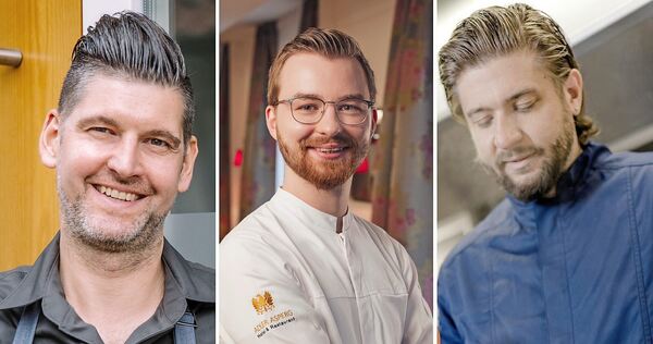 Leuchten weiter am Sternenhimmel (von links): Steffen Ruggaber im Lamm in Roßwag, Moritz Feichtinger im Asperger Adler und Benjamin Maerz in der Rose in Bietigheim.