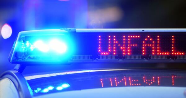 Polizei sichert Unfallstelle