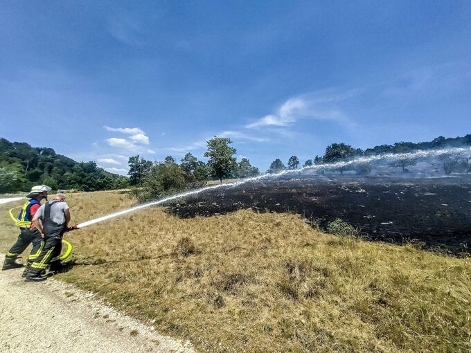 Flächenbrand auf der Schwäbischen Alb