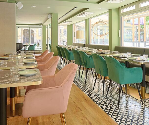Das Restaurant ist voll klimatisiert und bietet Platz für 65 bis 70 Gäste.