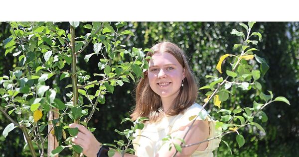Das Apfelbäumchen ist der sehr besondere Abschluss der Jahresarbeit von Louisa Glemser (17) zum Thema „Nationalsozialismus in Sachsenheim“.