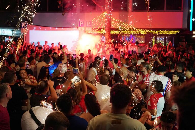 WM 2026 - Kroatische Fans in Stuttgart