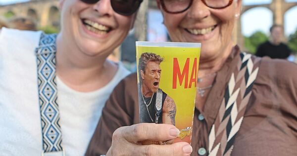 Bereit für das Konzert.