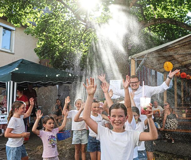 Abkühlung war gefragt beim Fleckenfest.