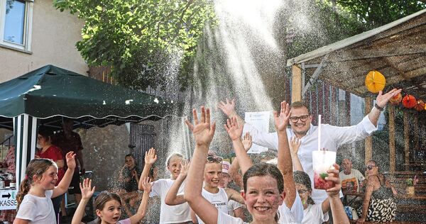 Abkühlung war gefragt beim Fleckenfest.
