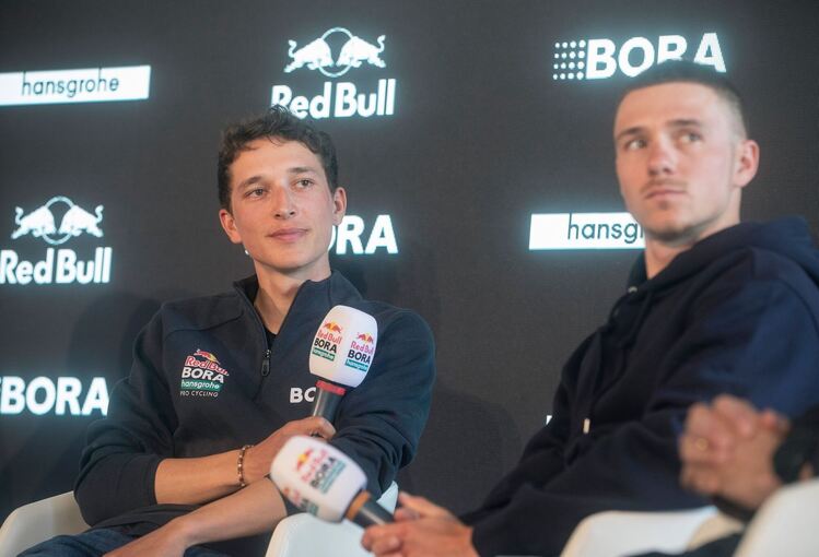 Florian Lipowitz und Remco Evenepoel