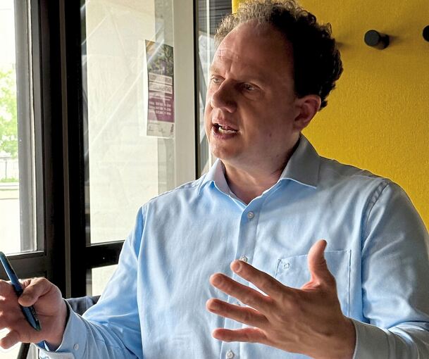 Das Pressefrühstück am 7. Jahrestag seiner Wahl zum Oberbürgermeister widmete er einem Rückblick auf seine Amtszeit.