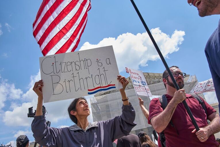 Demonstration vor dem Supreme Court