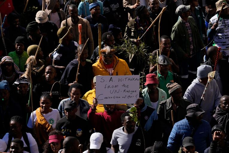 Proteste gegen die Einwanderungspolitik in Südafrika