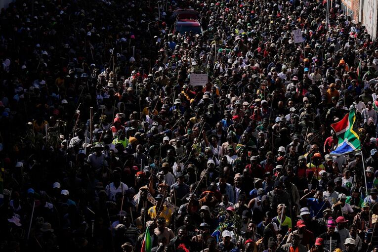 Proteste gegen die Einwanderungspolitik in Südafrika