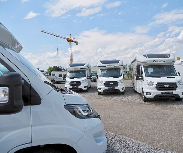 Am Kirchheimer Firmensitz von Schafhäutle: Das Unternehmen ist Händler für Reisemobile und Wohnwagen