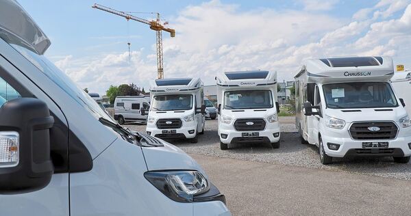 Am Kirchheimer Firmensitz von Schafhäutle: Das Unternehmen ist Händler für Reisemobile und Wohnwagen