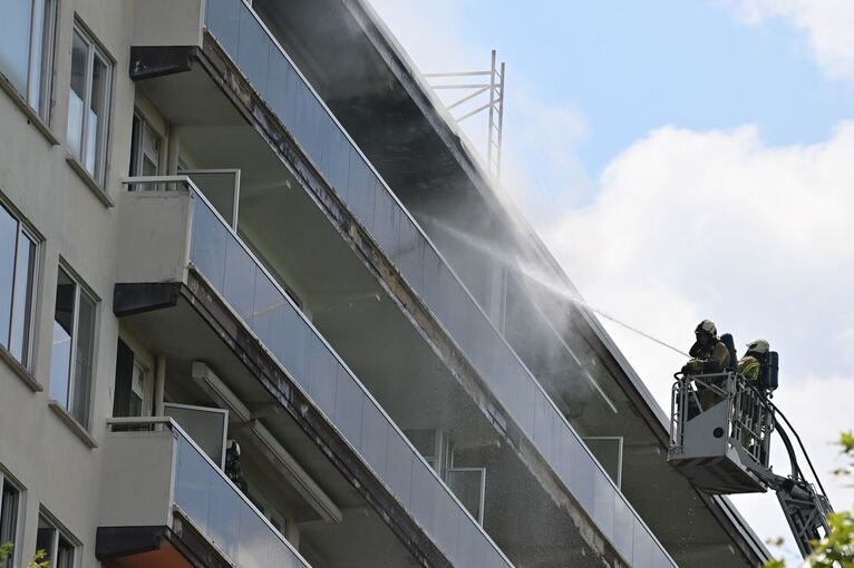 Wohnhaus-Brand in Belgien Wohnhaus-Brand in Belgien