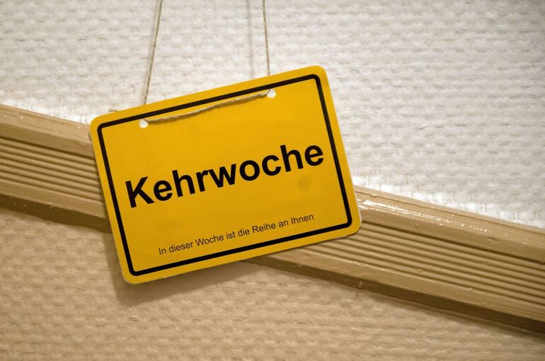 Kehrwochen-Schild