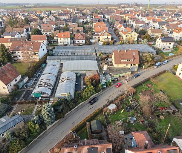 Auf dem ehemaligen Gärtnergelände sollen fünf Mehrfamilienhäuser gebaut werden. Die Anwohner kritisieren die Planung.