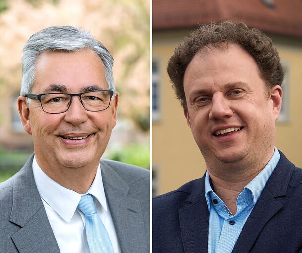 Loten derzeit Grenzen aus: Landrat Dietmar Allgaier (links) und Ludwigsburgs Oberbürgermeister Matthias Knecht.