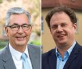 Loten derzeit Grenzen aus: Landrat Dietmar Allgaier (links) und Ludwigsburgs Oberbürgermeister Matthias Knecht. Loten derzeit Grenzen aus: Landrat Dietmar Allgaier (links) und Ludwigsburgs Oberbürgermeister Matthias Knecht.