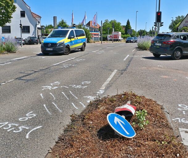 An dieser Kreuzung ereignete sich der Unfall. An dieser Kreuzung ereignete sich der Unfall.