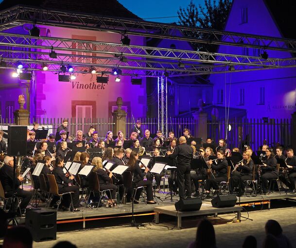 Der Charme der Bönnigheimer Nachtmusik: Die Zuschauer können sich ihr eigenes Konzertprogramm zusammenstellen – ob bei Dunkelheit …