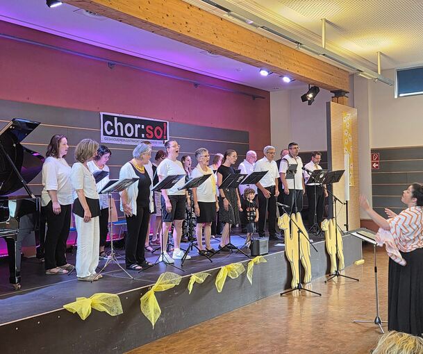 Der Chor:So in der Kelter Gemmrigheim.