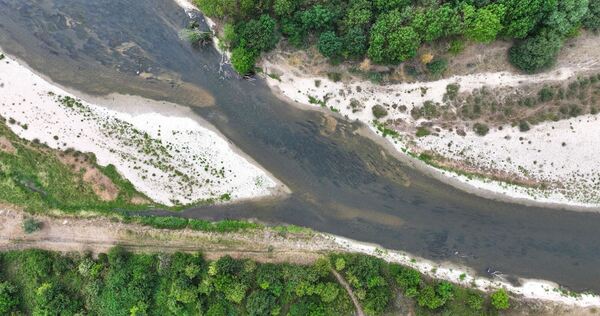 Niedrigwasser der Donau