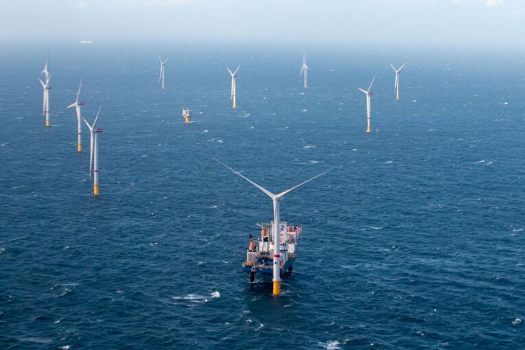 Windpark in der Nordsee Windpark in der Nordsee