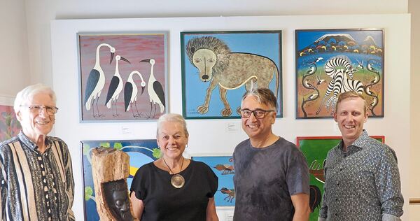 Freuen sich über die Vernissage: Albrecht Benseler, Marion Stolz, Marc Benseler und Freibergs Bürgermeister Jan Hambach (von lin Freuen sich über die Vernissage: Albrecht Benseler, Marion Stolz, Marc Benseler und Freibergs Bürgermeister Jan Hambach (von links).