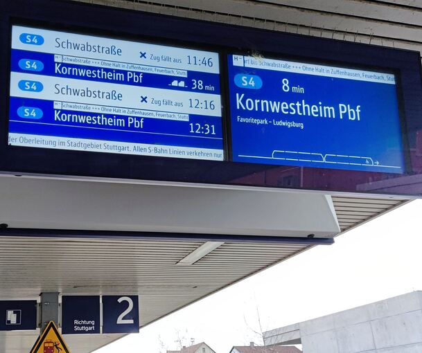 Wie schon bei früheren Störungen ende(te)n auch in dieser Woche viele S-Bahnen vorzeitig.