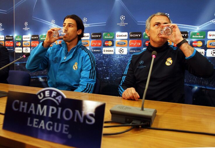 Sami Khedira und José Mourinho Sami Khedira und José Mourinho