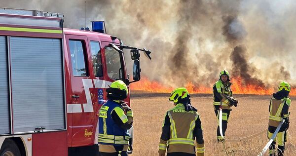 Flächenbrand bei Karlsruhe
