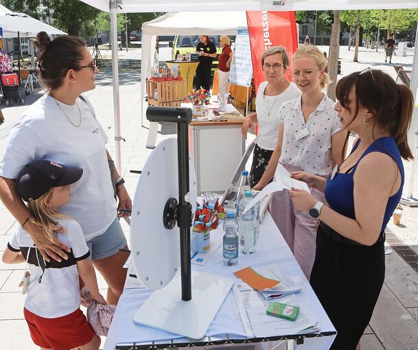 Viele Informationen gibt es für die Besucher beim Hitzeaktionstag in Ludwigsburg.
