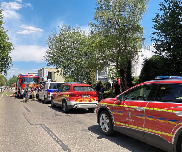Großer Einsatz im Remsecker Stadtteil Aldingen. Großer Einsatz im Remsecker Stadtteil Aldingen.