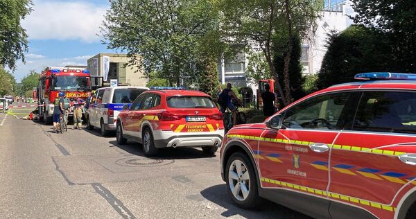 Großer Einsatz im Remsecker Stadtteil Aldingen. Großer Einsatz im Remsecker Stadtteil Aldingen.
