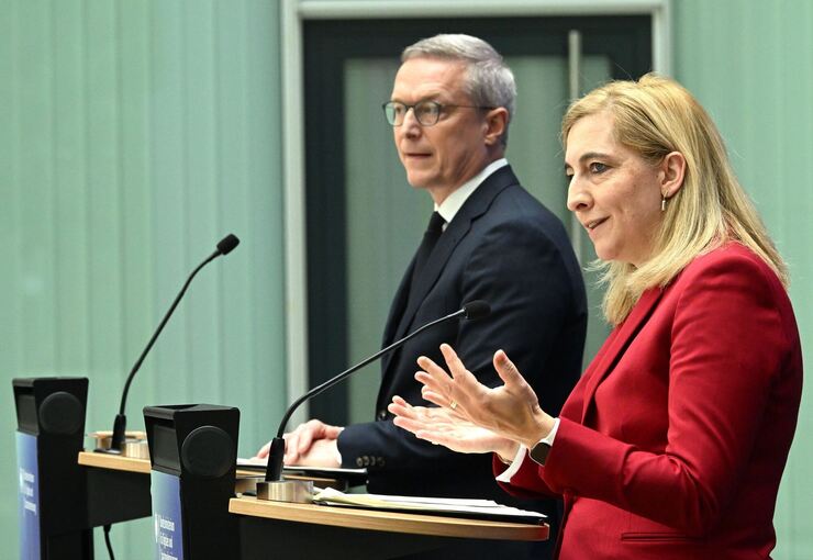Pressekonferenz Wildberger und Warken Pressekonferenz Wildberger und Warken