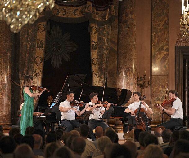 „Lisa Batiashvili & Friends“ bei den Ludwigsburger Schlossfestspielen im Ordenssaal.
