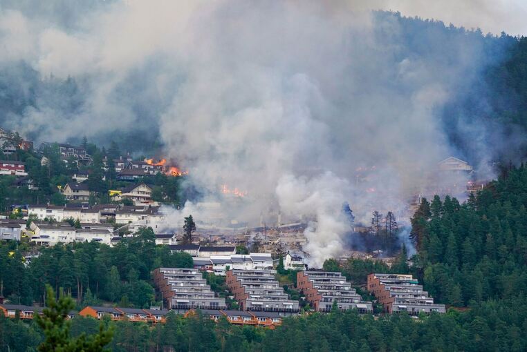 Brand in Drammen Brand in Drammen
