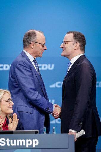 Kanzler Friedrich Merz und Jens Spahn. (Archivbild) Kanzler Friedrich Merz und Jens Spahn. (Archivbild)