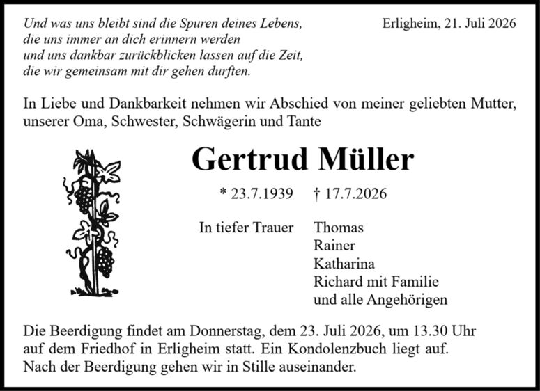 1665202(1-1)/Gauger Bestattungen GmbH