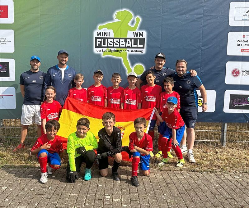 Der große Weltmeister Spanien wird bei der Mini-WM vom SV Germania Bietigheim vertreten. Der große Weltmeister Spanien wird bei der Mini-WM vom SV Germania Bietigheim vertreten.