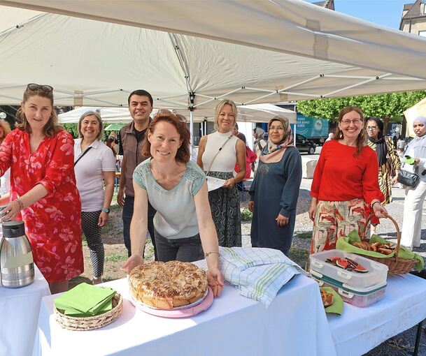 Frühstück unter freiem Himmel.
