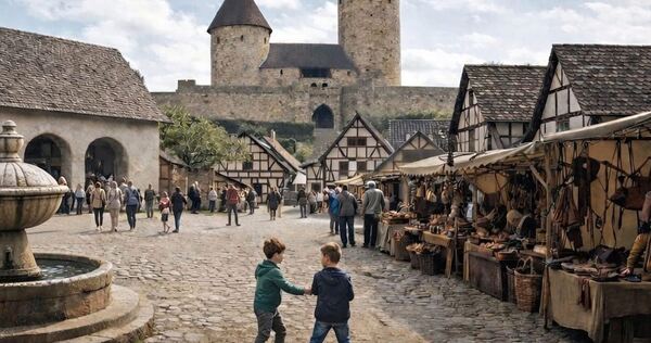 So stellt sich der Investor Christoph Schlude seinen Freizeitpark im Mittelalterstil in Vaihingen vor – den die Nachbarn Oberriexingen und Sersheim derzeit aber kritisch bewerten.