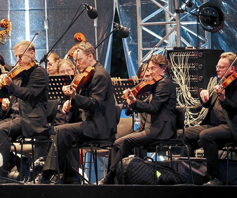 Die Württembergische Philharmonie Reutlingen im Einsatz.