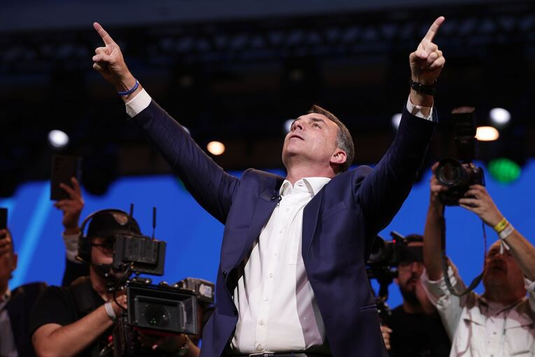 Flavio Bolsonaro beim Parteitag Flavio Bolsonaro beim Parteitag