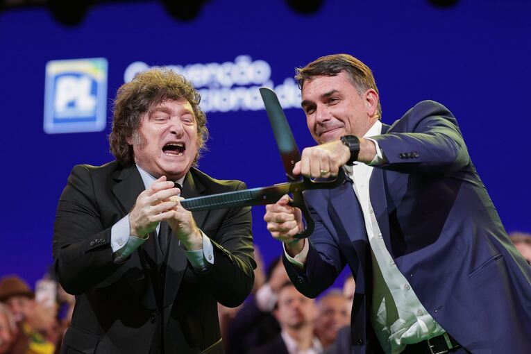 Flavio Bolsonaro beim Parteitag Flavio Bolsonaro beim Parteitag